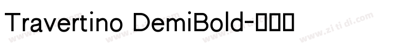 Travertino DemiBold字体转换